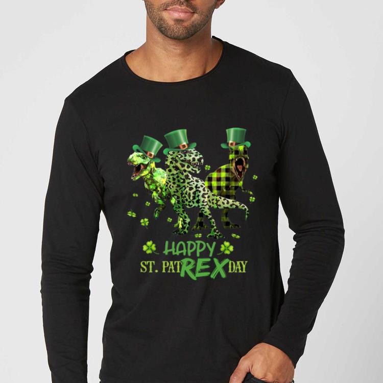 Official T-Rex Happy St. PatRex Day Shamrock St. Patrick’s Day shirt