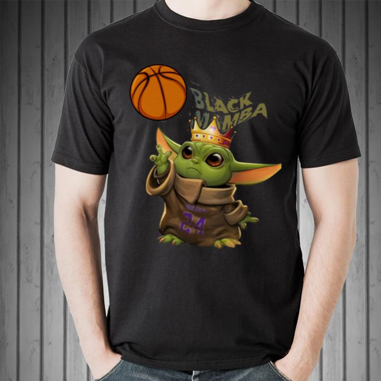 Original Baby Yoda Kobe Bryant 24 Black Mamba shirt 1 Original Baby Yoda Kobe Bryant 24 Black Mamba shirt 2