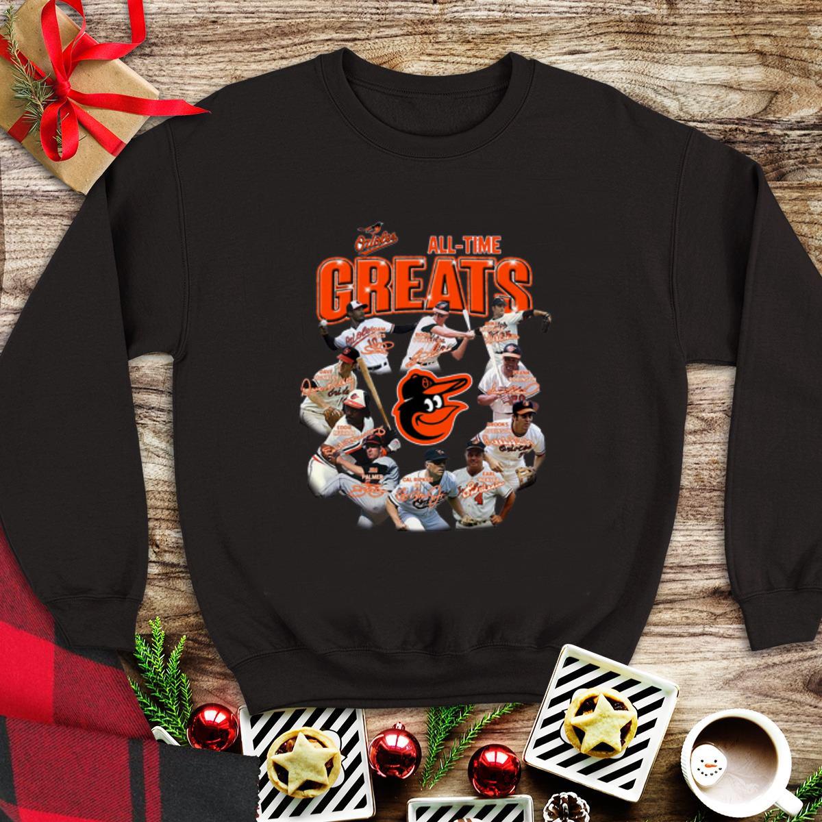 Original Baltimore Orioles all time greats signature shirt