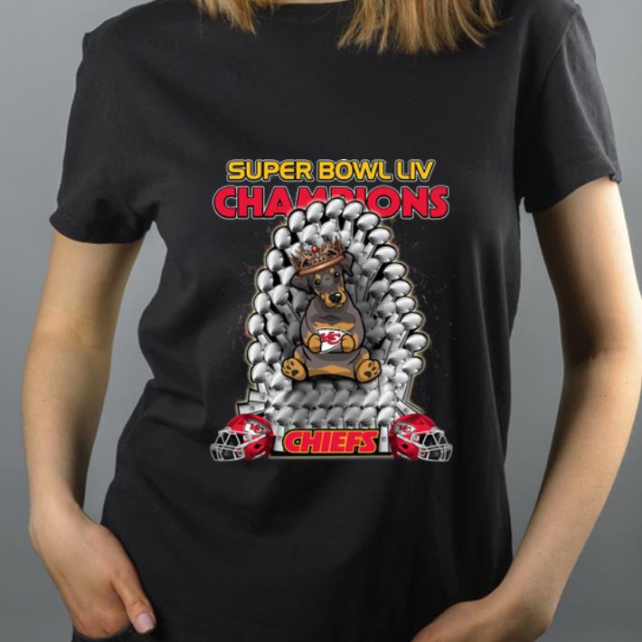 Original Daschund Iron Throne Super Bowl LIV Champions Kansas City Chiefs shirt