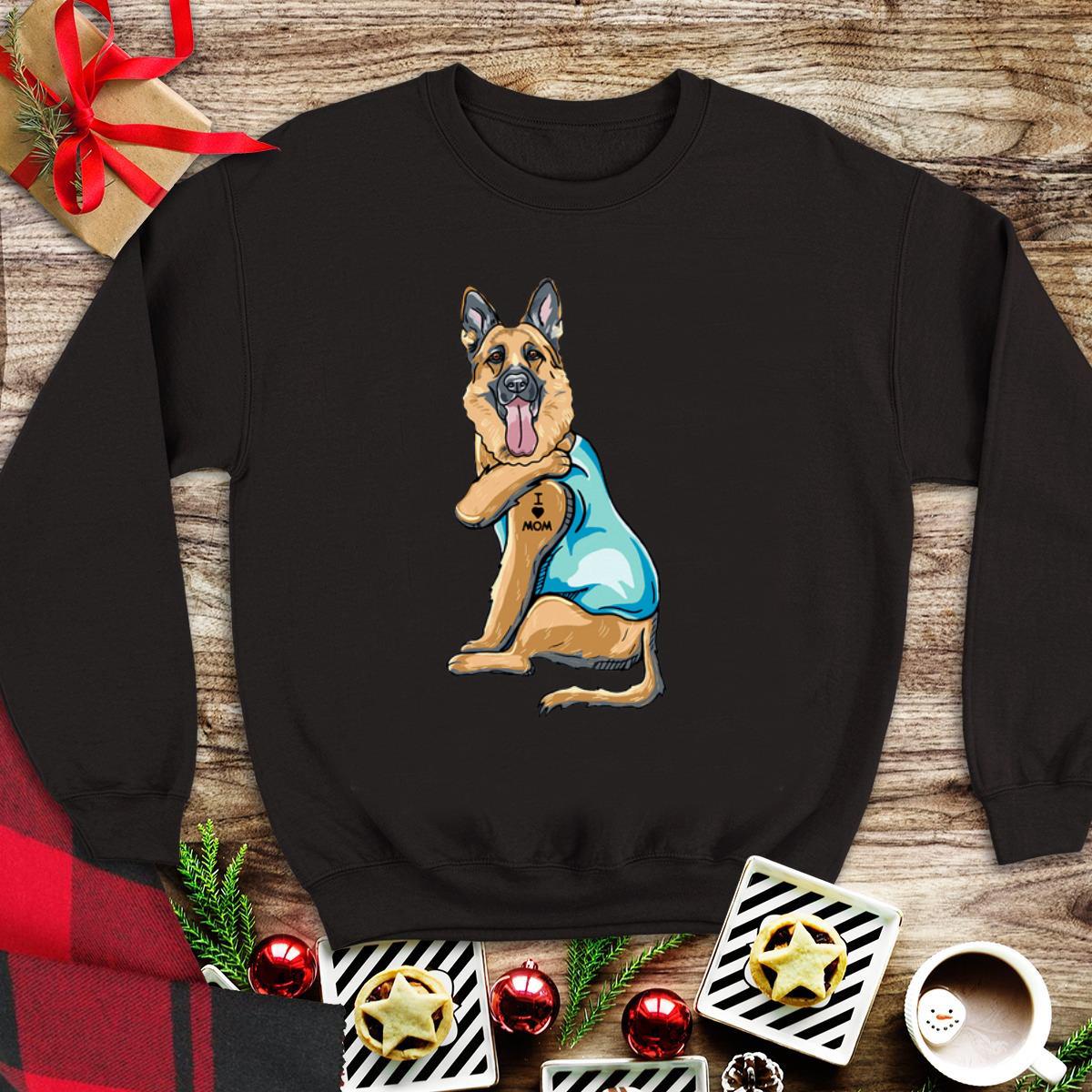 Original German Shepherd Tattoo I Love Mom shirt