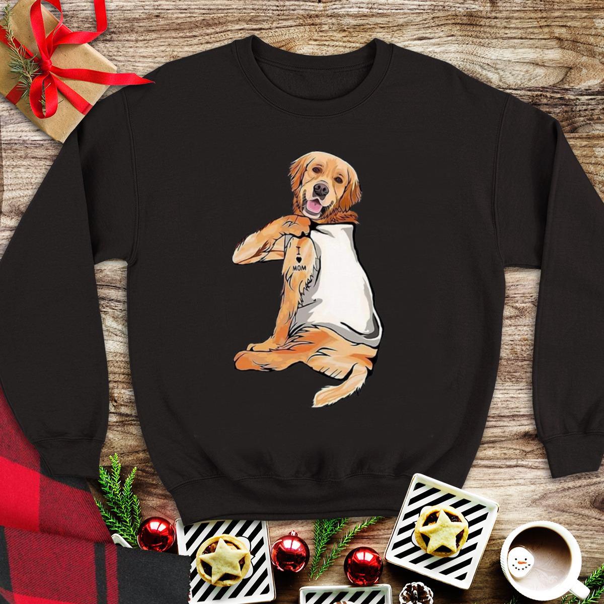 Original Golden Retriever Tattoos I Love Mom shirt