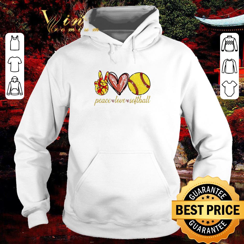 Original Peace love Softball shirt