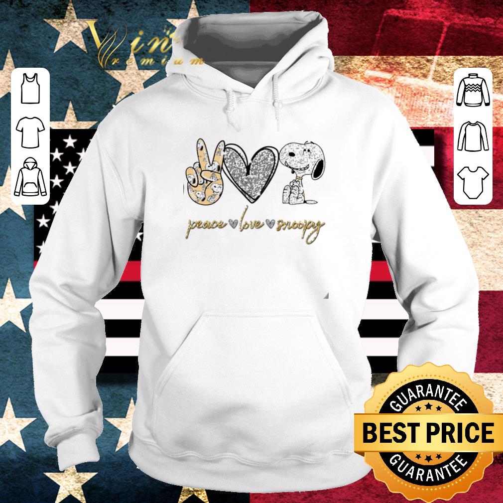 Premium Diamond Peace love Snoopy shirt