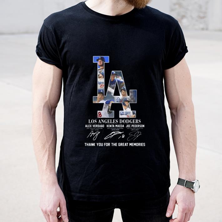 Premium Los Angeles Dodgers Alex Verdugo Kenta Maeda Joc Pederson Thank You For The Memories shirt