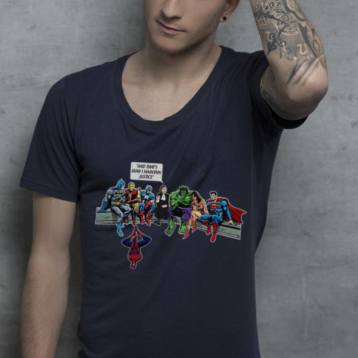 Pretty And That’s How I Maintain Justice Pastor And Superhero shirt