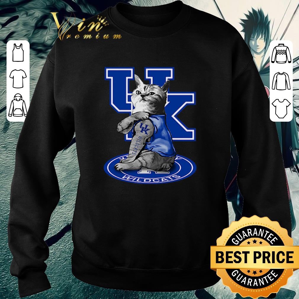 Pretty Cat tattoos Kentucky Wildcats shirt