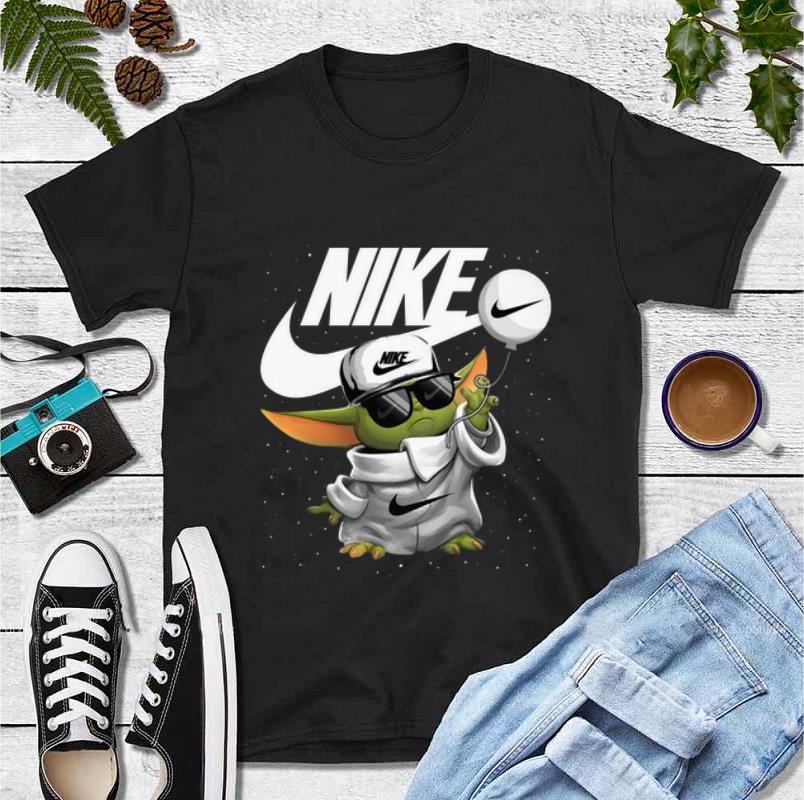Top Baby Yoda Nike shirt