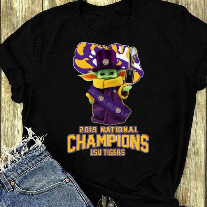 Top Star Wars Baby Yoda LSU Tigers 2019 National Champions shirt