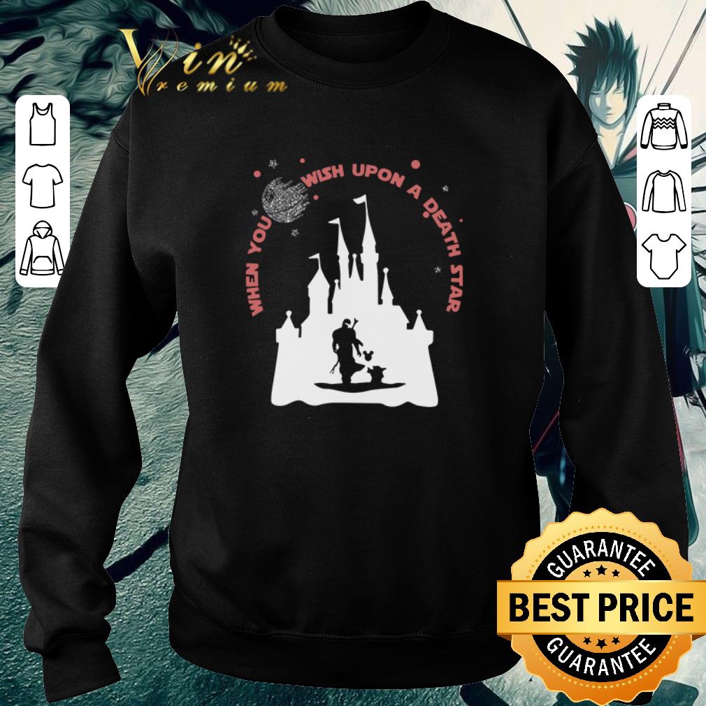 Top Star Wars The Mandalorian When You Wish Upon A Death Star shirt