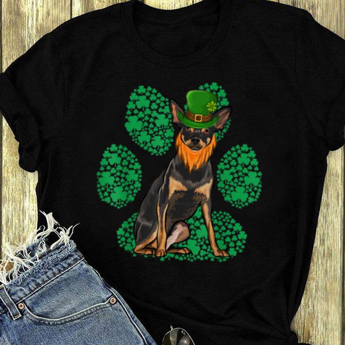 Awesome Leprechaun Miniature Pinscher St Patricks Day Shamrock Paw shirt