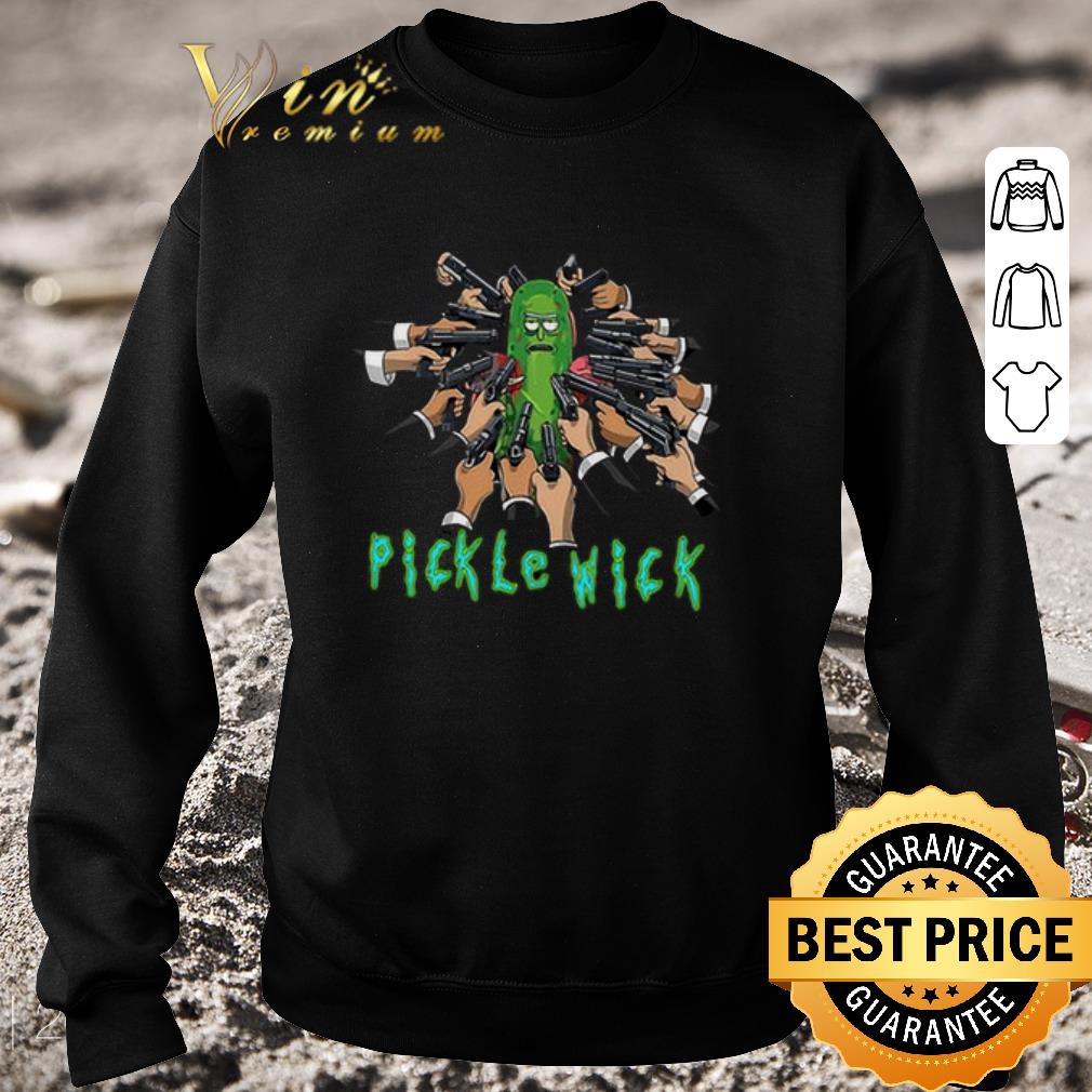 Awesome Pickle Rick and Pickle Wick version John Wick shirt 5 Awesome Pickle Rick and Pickle Wick version John Wick shirt
