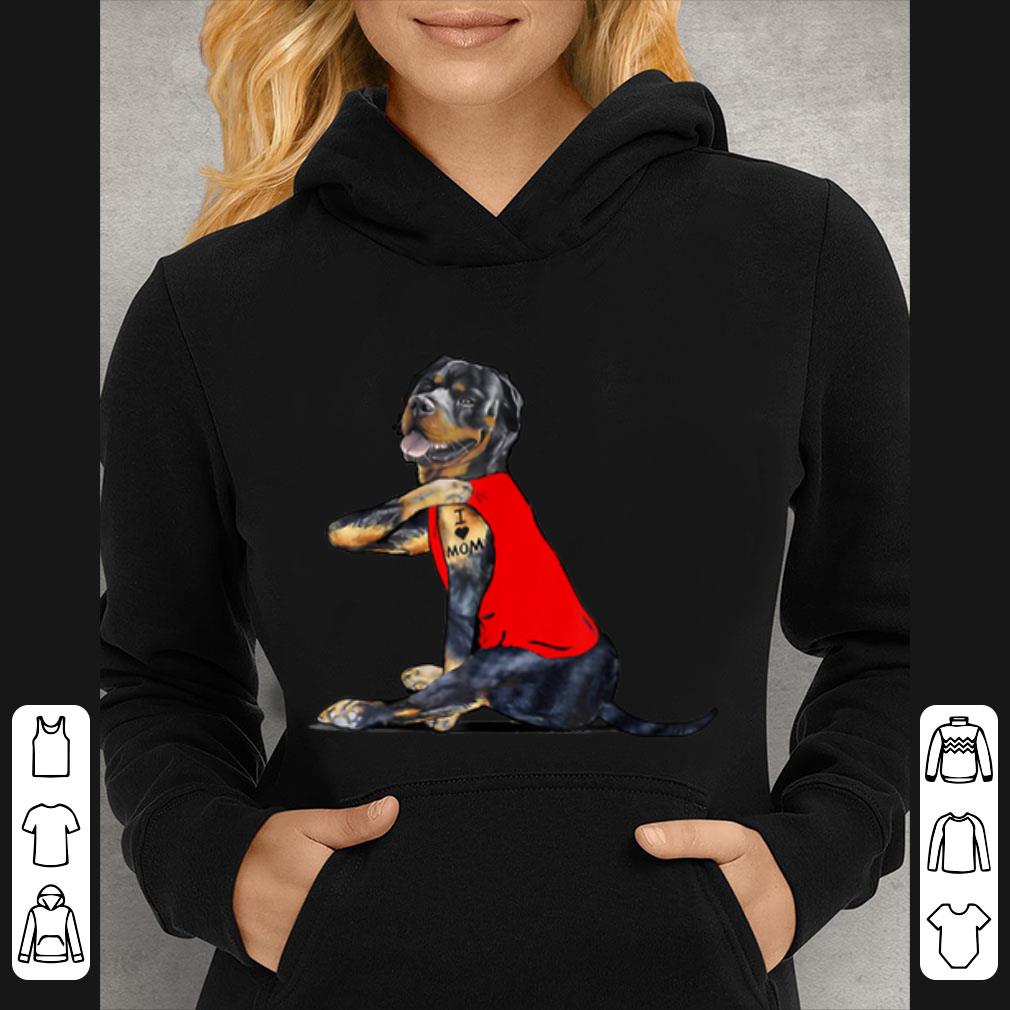 Awesome Rottweiler Tattoos I Love Mom Gift Mother's Day shirt