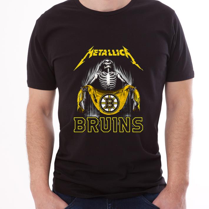 Awesome Skeleton Metallica Boston Bruins shirt 2 Awesome Skeleton Metallica Boston Bruins shirt 3
