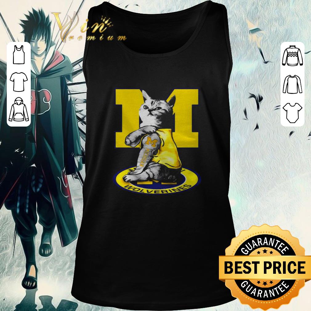 Funny Strong Cat tattoo Michigan Wolverines.png 1 Funny Strong Cat tattoo Michigan Wolverines.png 2