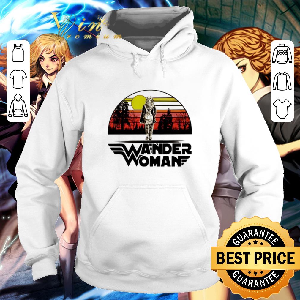 Funny Wander woman logo sunset shirt