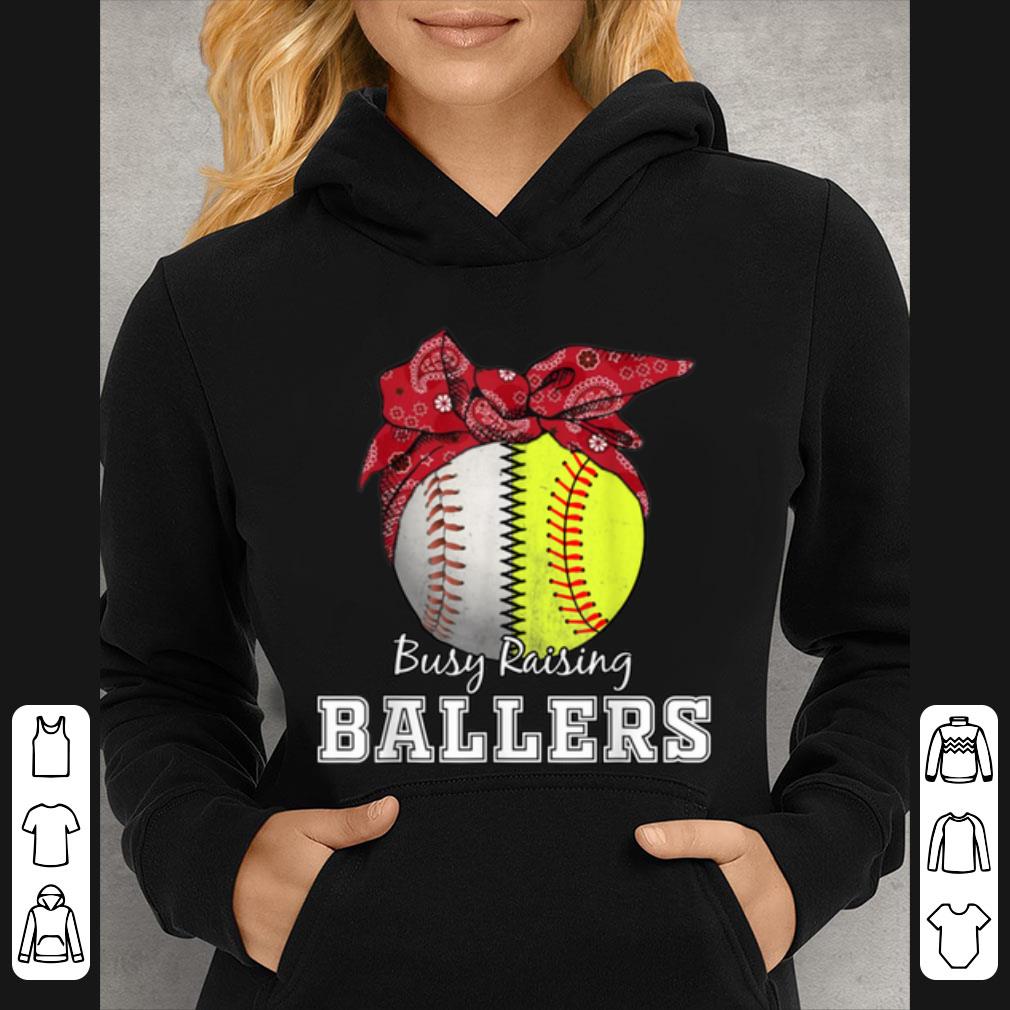 Great Busy Raising Ballers Softball Baseball Tee Baseball Mom Gift shirt