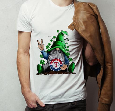 Great Gnomes Hug Texas Ranger Division Baseball Shamrock shirt