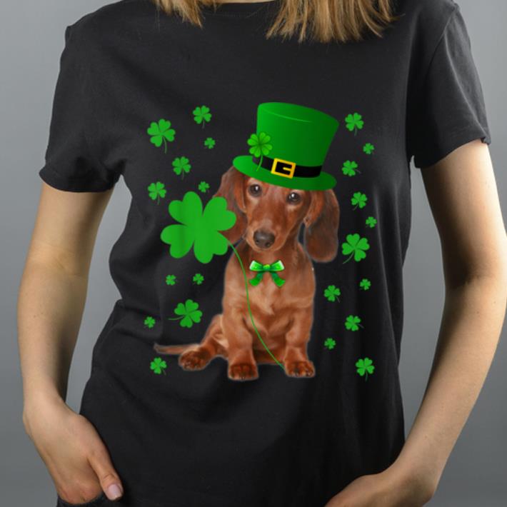 Hot Dachshund Shamrock Leprechaun St Patrick's Day Irish Dog shirt