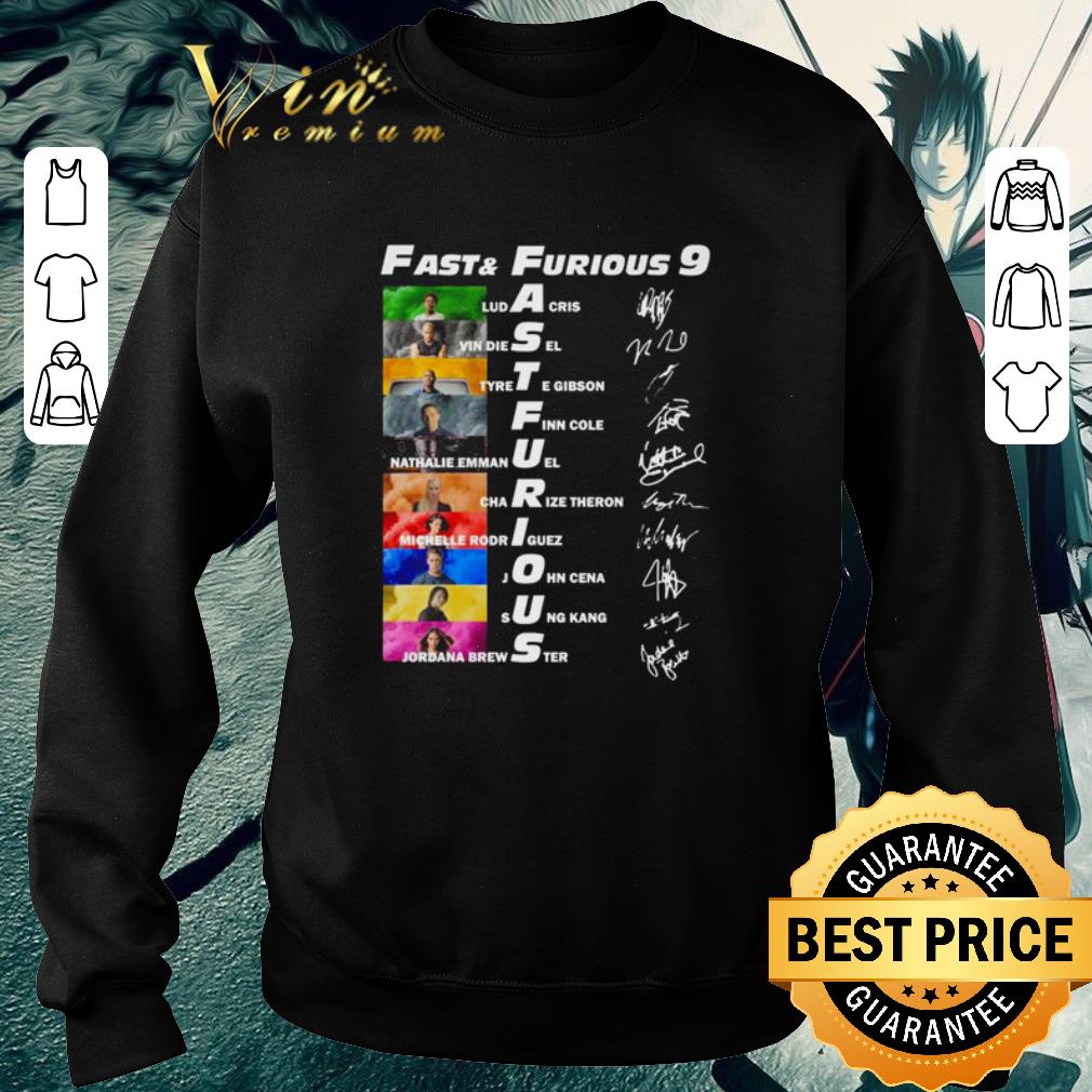 Hot Fast and furious 9 signature all character shirt