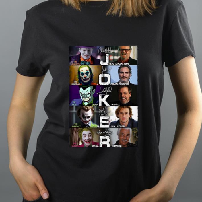 Hot Joker The Gangster Jack Nicholson The Comedian Joaquin Phoenix signature shirt
