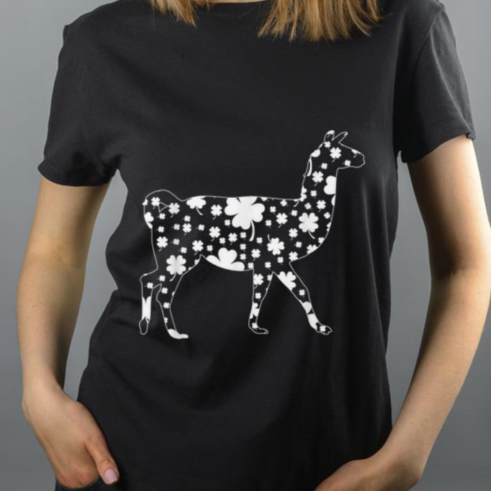 Hot Shamrock Clover Llama St Patrick's Day shirt