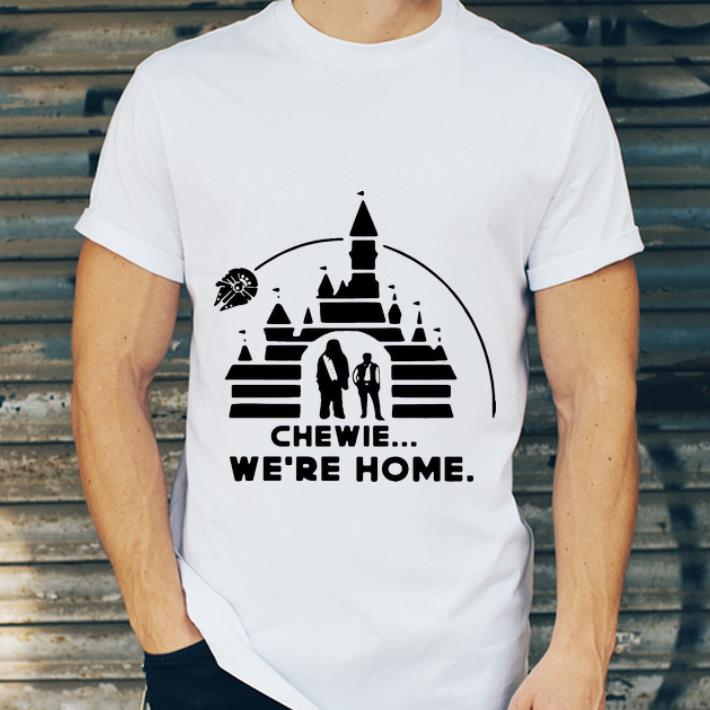 Hot Star Wars Chewie We’re Home Cinderella Castle shirt