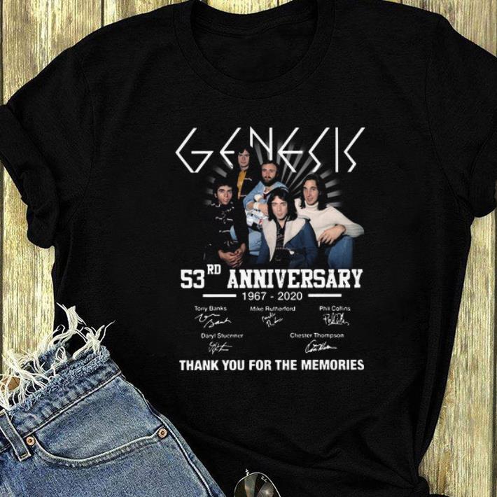 Nice Genesis 53rd Anniversary 1967 2020 Thank You For The Memories Signatures shirt