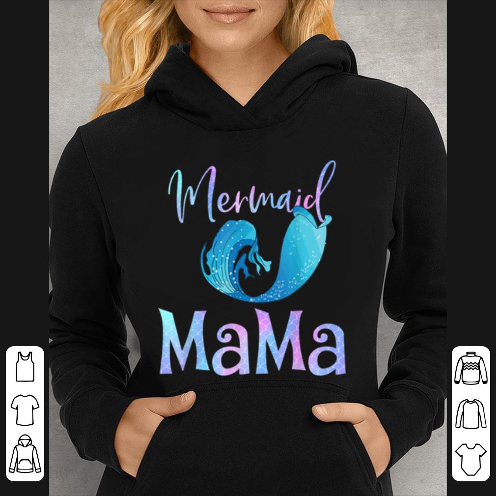 Nice Mermaid Mama Gift Birthday Party Daughter Mommy Family shirt