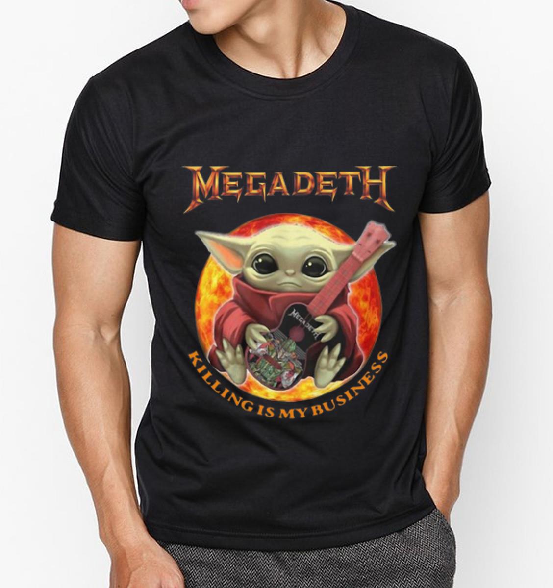 Nice Star Wars Baby Yoda Hug Guitar Megadeth Killing Is My Business shirt 2 Nice Star Wars Baby Yoda Hug Guitar Megadeth Killing Is My Business shirt 3