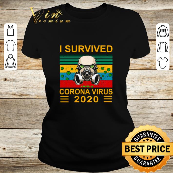 Nice Stormtrooper I survived Covid-19 Coronavirus 2020 vintage shirt 2