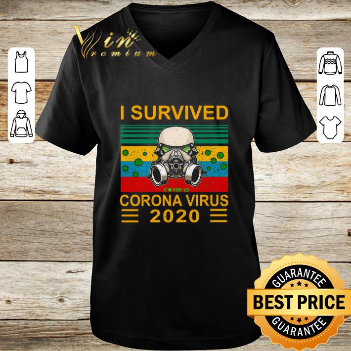 Nice Stormtrooper I survived Covid-19 Coronavirus 2020 vintage shirt 3