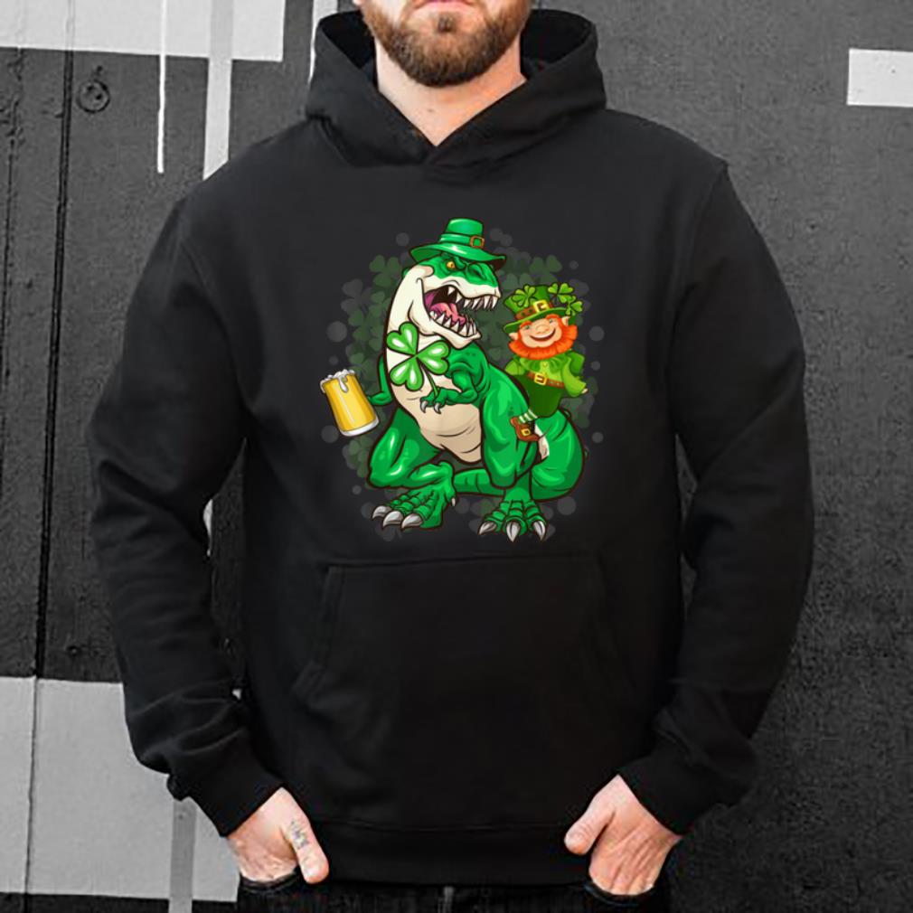 Nice T Rex Dinosaur Beer Drinking St. Patrick's Day Gift shirt