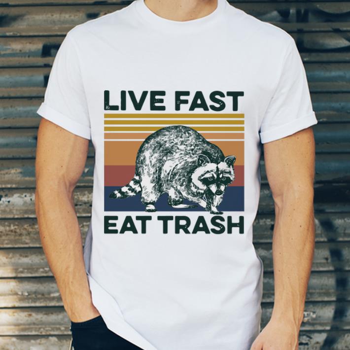 Nice Vintage Raccoon Life Fast Eat Trash shirt