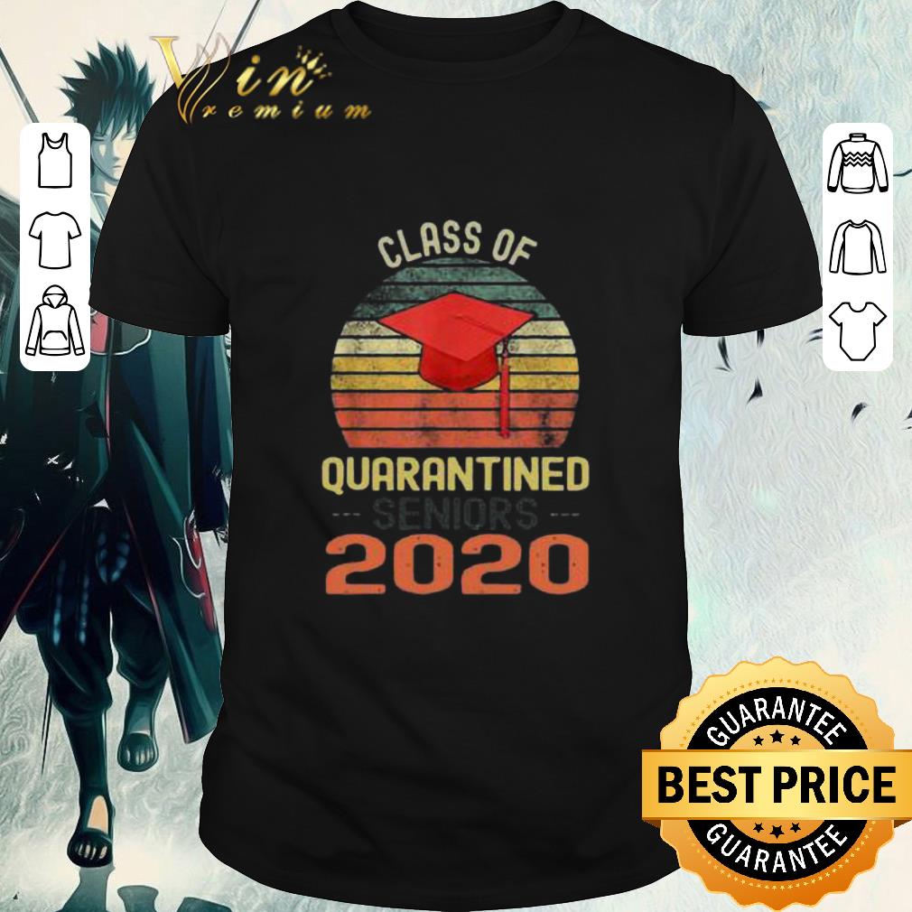 Official Class of Quarantined Seniors 2020 Flu Coronavirus vintage shirt 1