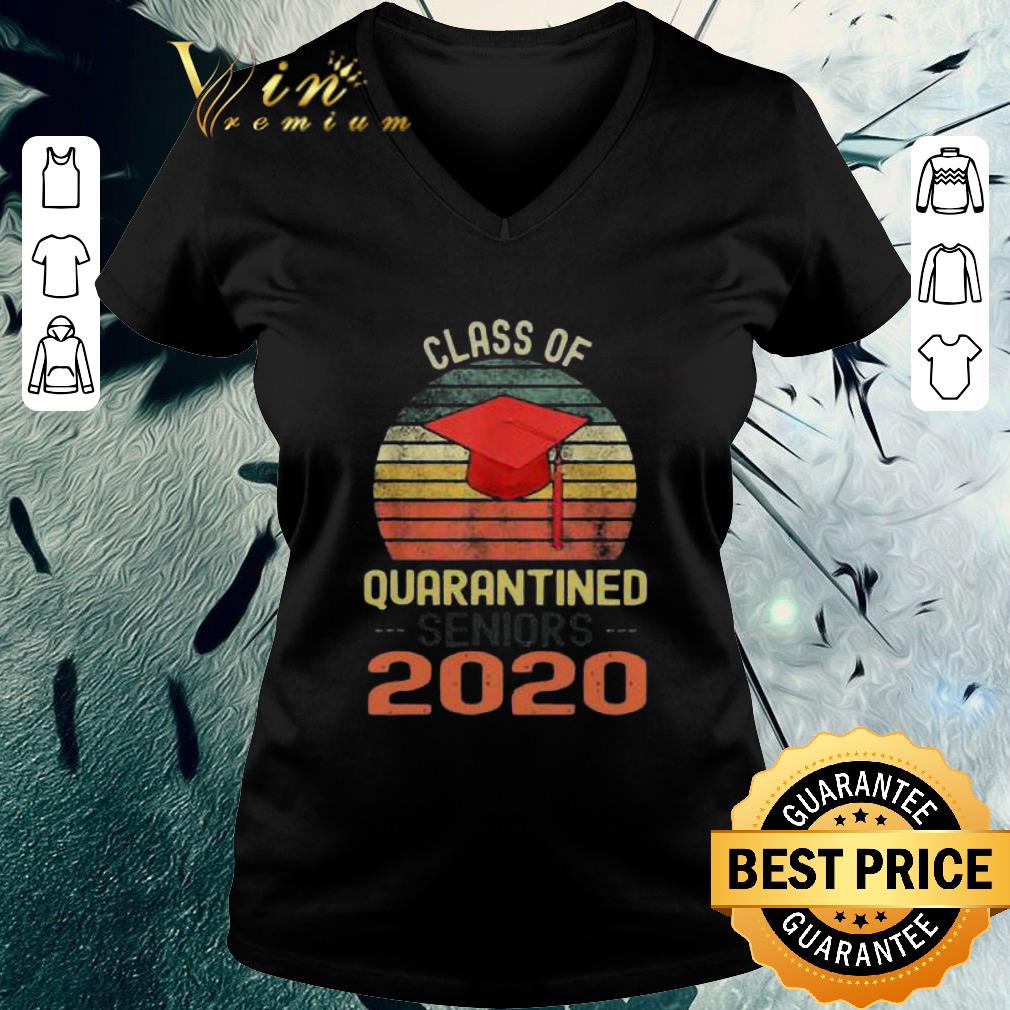 Official Class of Quarantined Seniors 2020 Flu Coronavirus vintage shirt 3