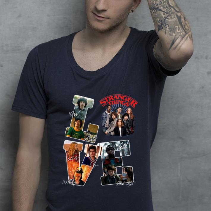 Original Love Stranger Things Signatures shirt