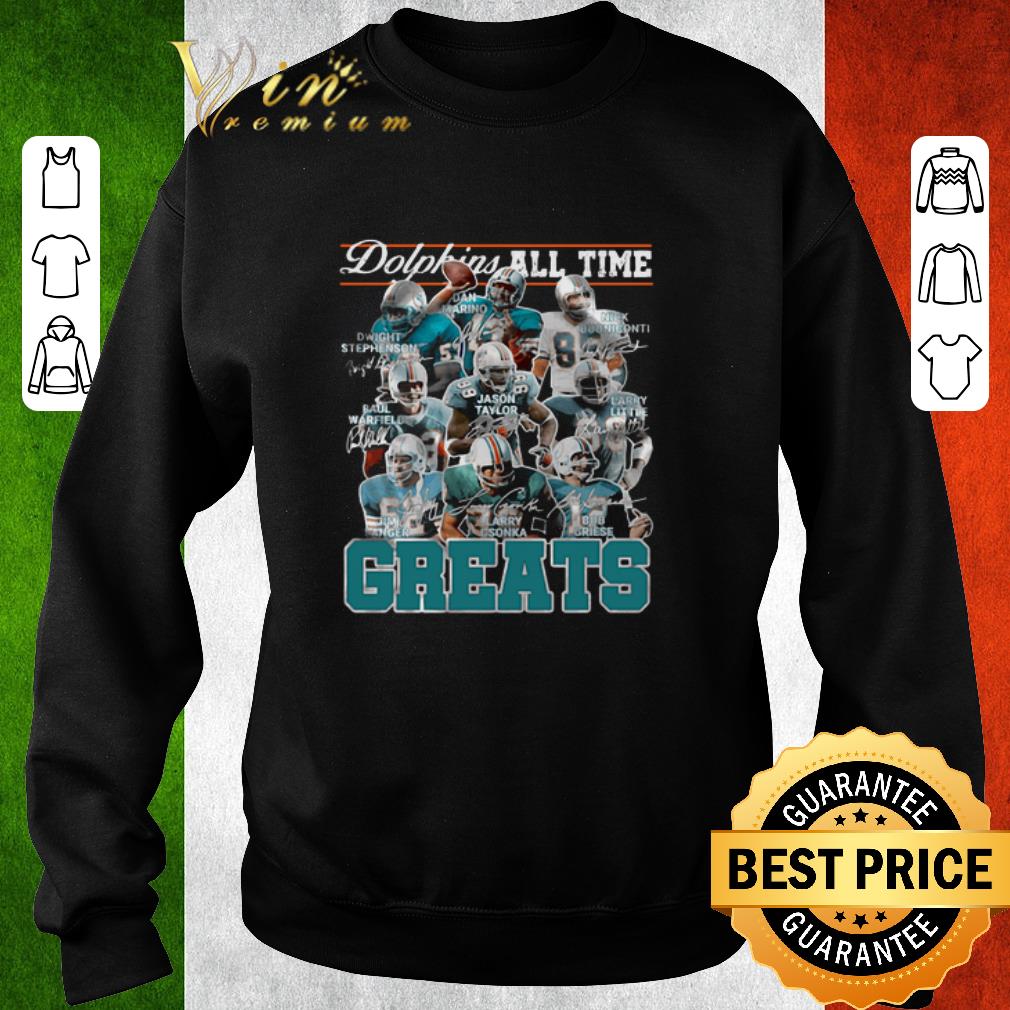 Original Miami Dolphins All Time Greats Legends Signatures shirt