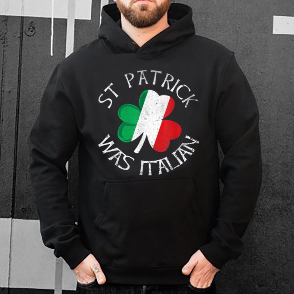 Original Vintage St.patrick Was Italian Shamrock Italy Flag Patricks shirt