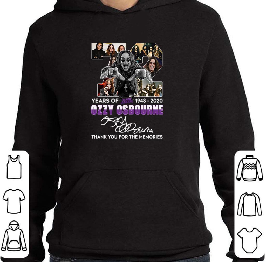 Premium 72 years of Black Sabbath 1948-2020 Ozzy Osbourne signature shirt