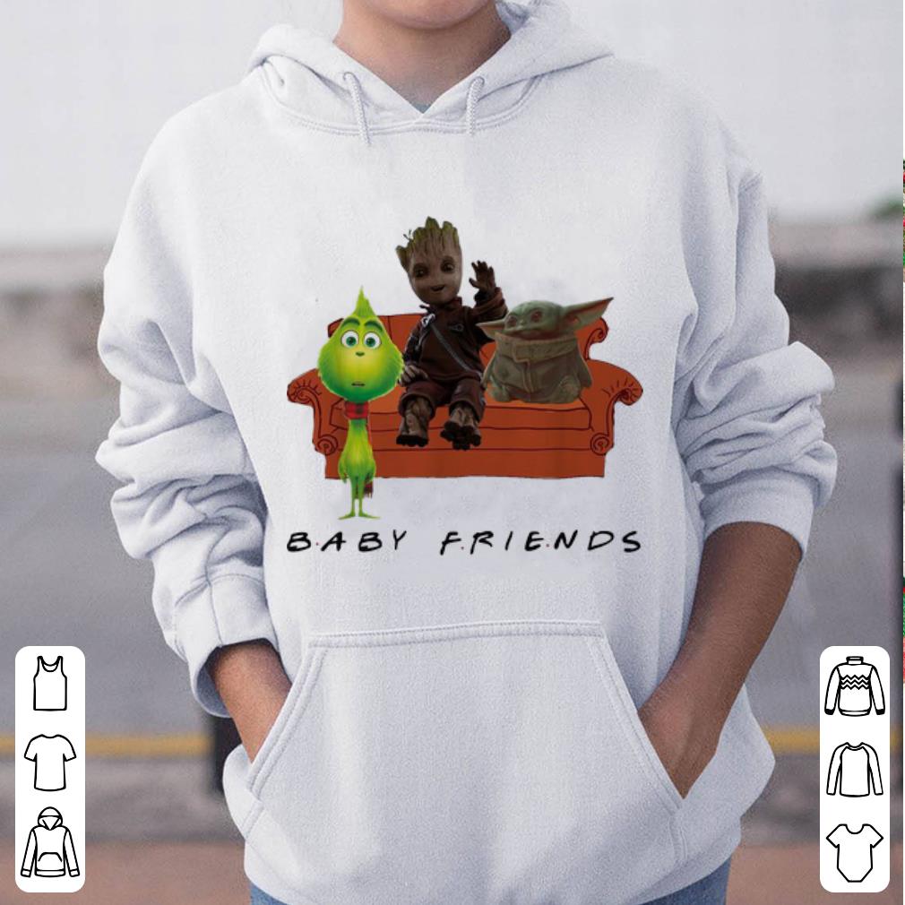 Premium Baby Yoda Baby Grinch And Baby Groot - Baby Friends shirt