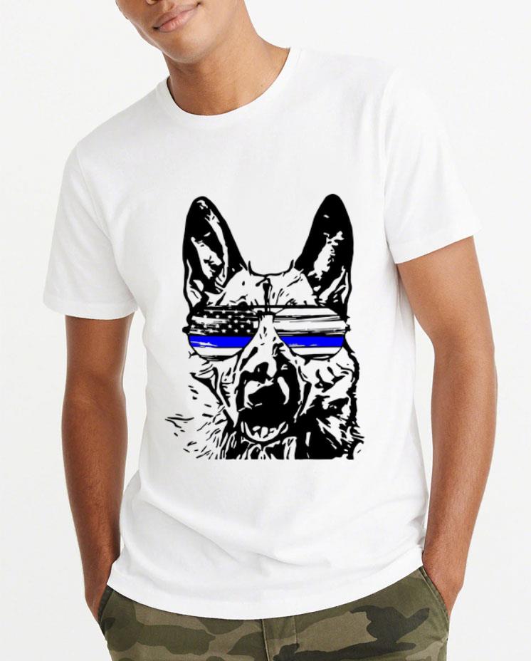 Premium German Shepherd Sunglasses Thin Blue Line Flag shirt
