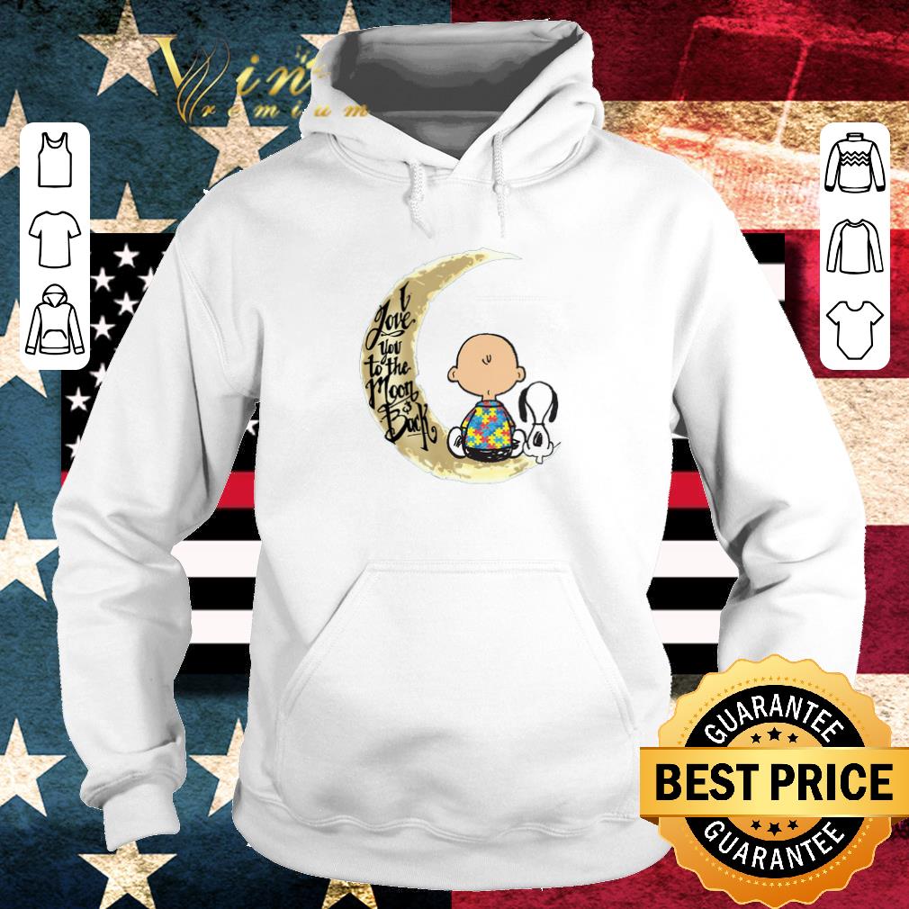 Premium Snoopy Charlie Brown Autism I Love You To The Moon & Back shirt