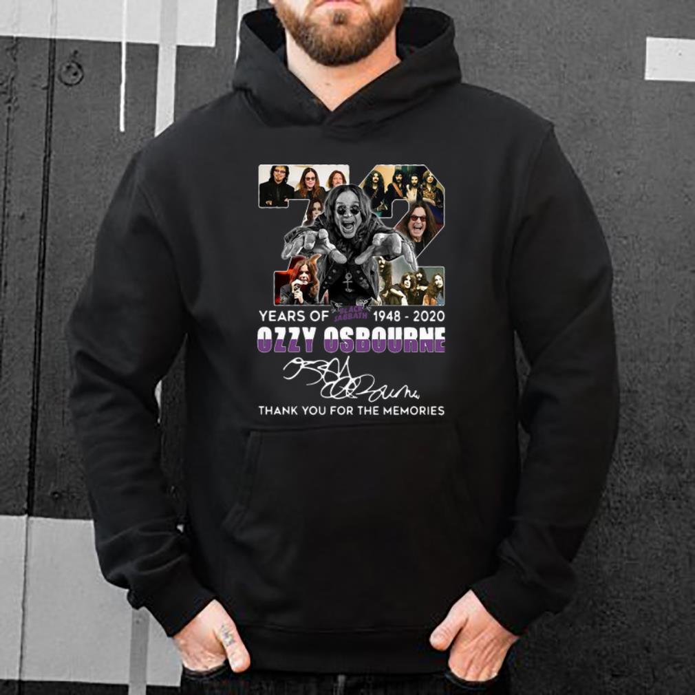 Pretty 72 Years Of Black Sabbath 1948-2020 Ozzy Osbourne Signature shirt