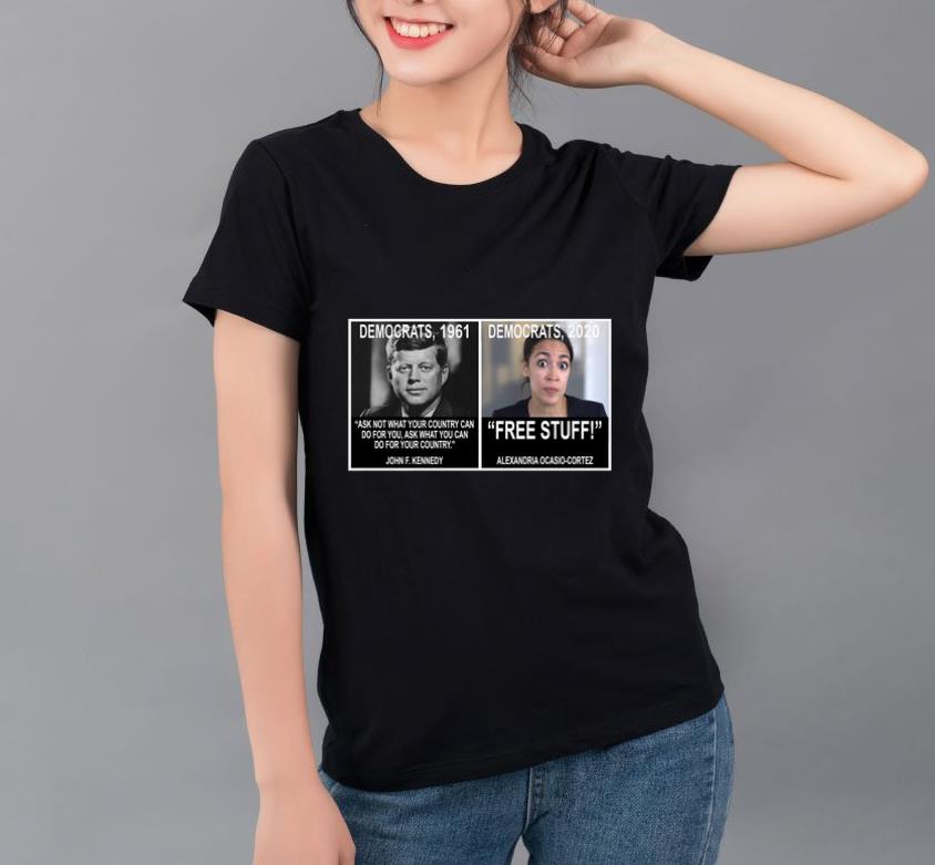 Pretty Alexandria Ocasio Cortez John F Kennedy Democrat 1961 And 2020 shirt