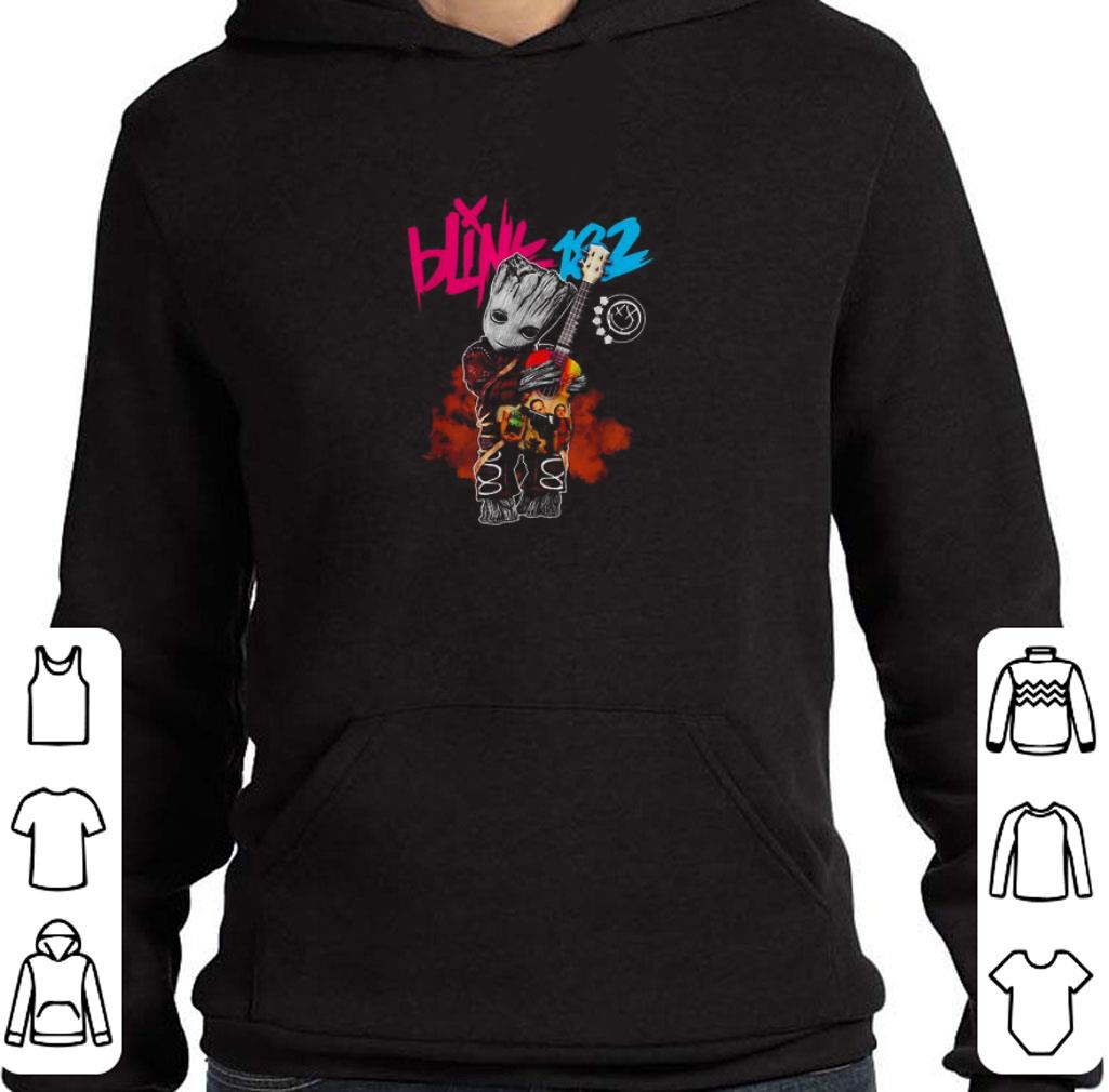 Pretty Baby Groot hug Blink 182 guitar shirt