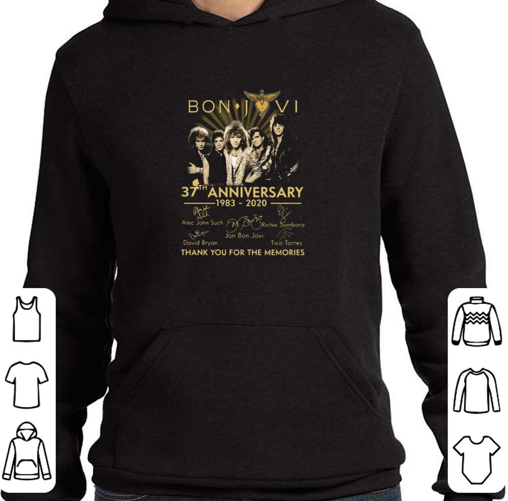 Pretty Bon Jovi 37th Anniversary 1983 2020 Thank You For The Memories Signatures shirt 5 Pretty Bon Jovi 37th Anniversary 1983 2020 Thank You For The Memories Signatures shirt