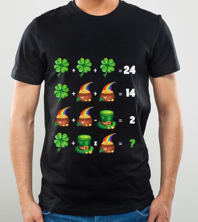 Pretty Math Teacher St Patrick Day - Order Of Operations Quiz shirt