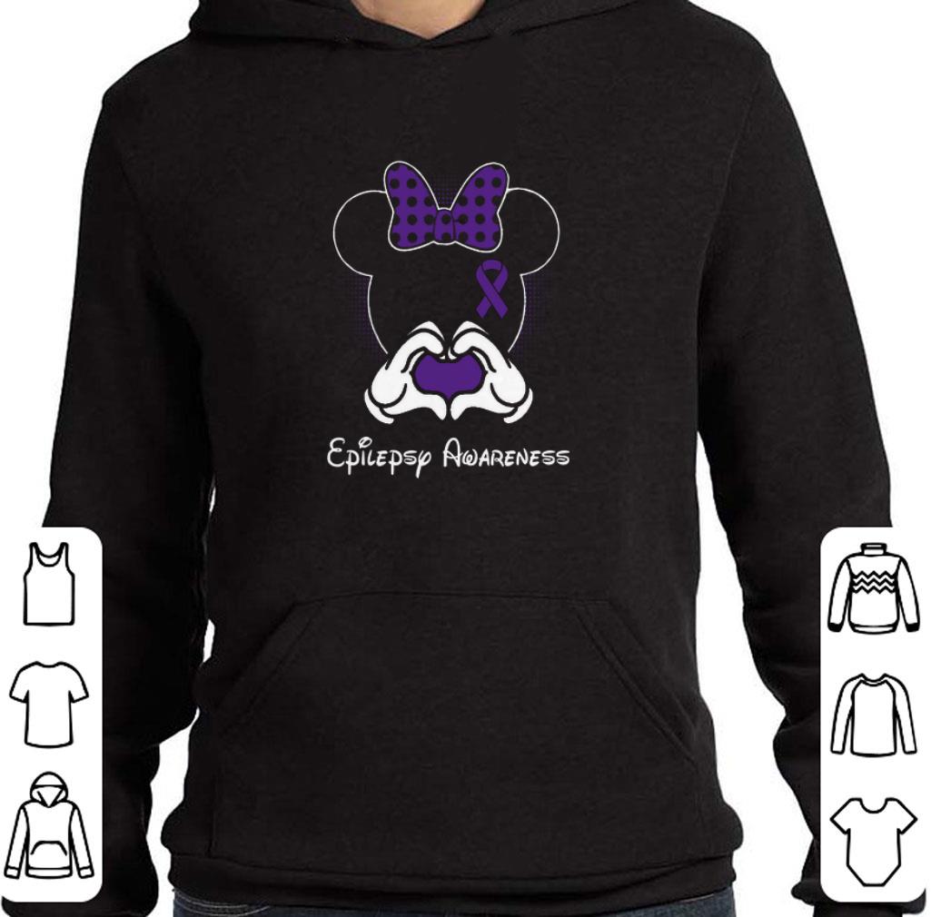 Pretty Minnie Mouse and Epilepsy awareness shirt