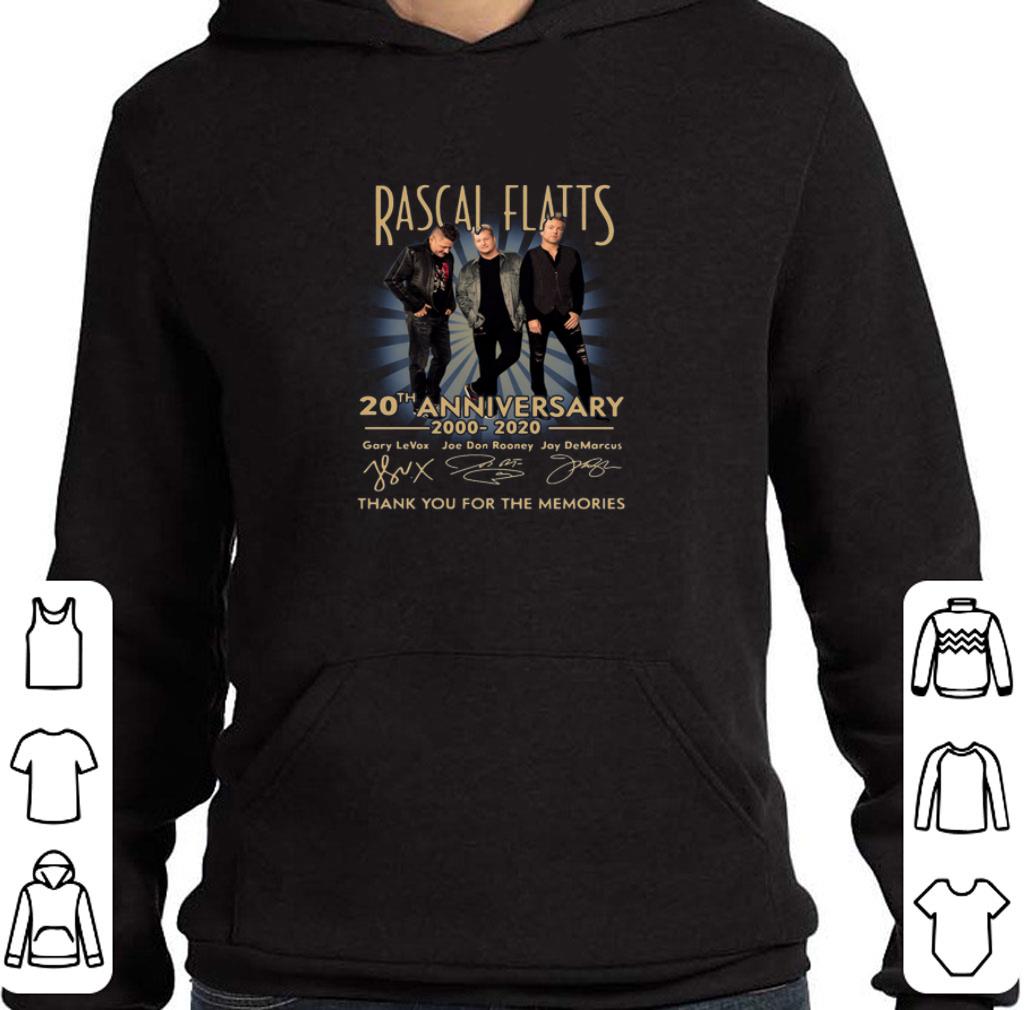 Pretty Rascal Flatts 20th Anniversary 2000-2020 signatures thank you for the memories shirt